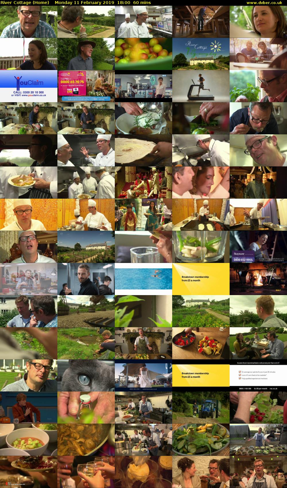 River Cottage (Home) Monday 11 February 2019 18:00 - 19:00