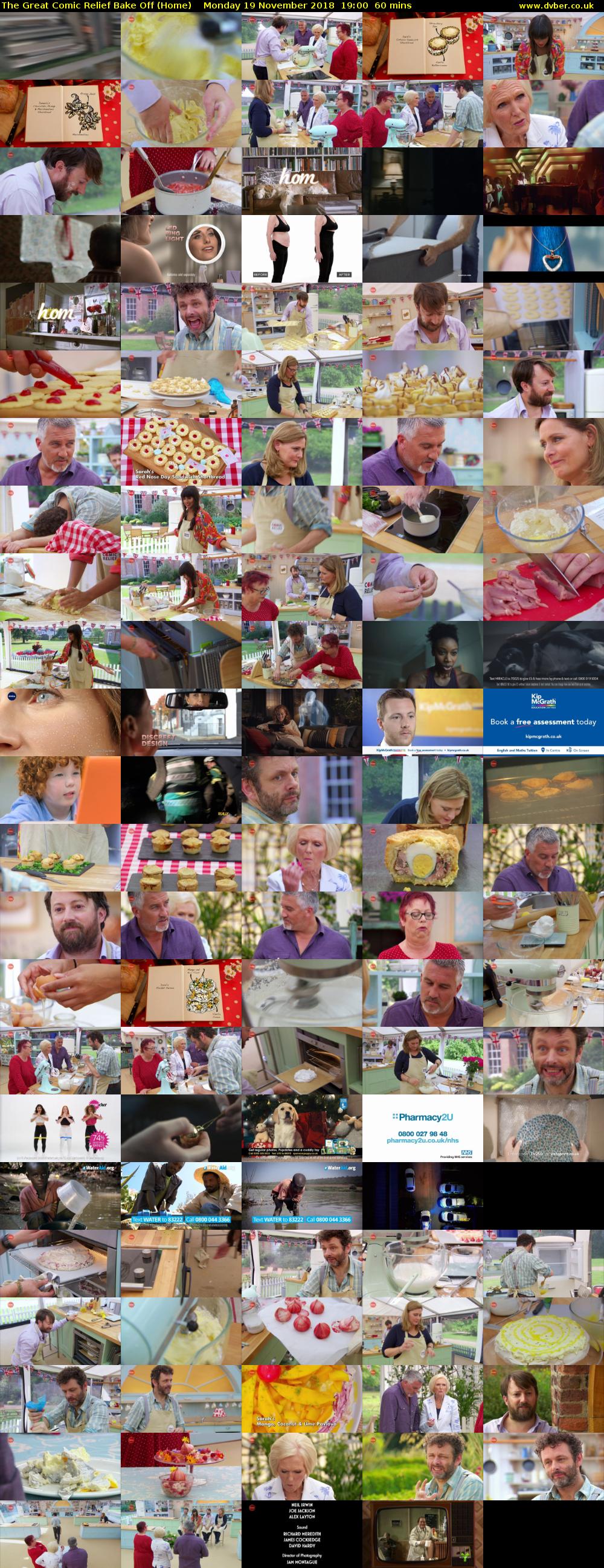 The Great Comic Relief Bake Off (Home) Monday 19 November 2018 19:00 - 20:00