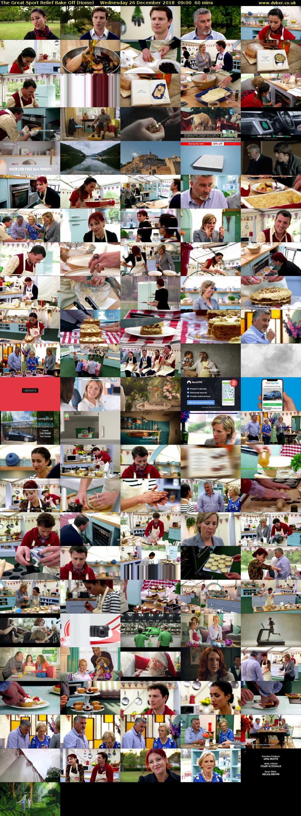 The Great Sport Relief Bake Off (Home) Wednesday 26 December 2018 09:00 - 10:00