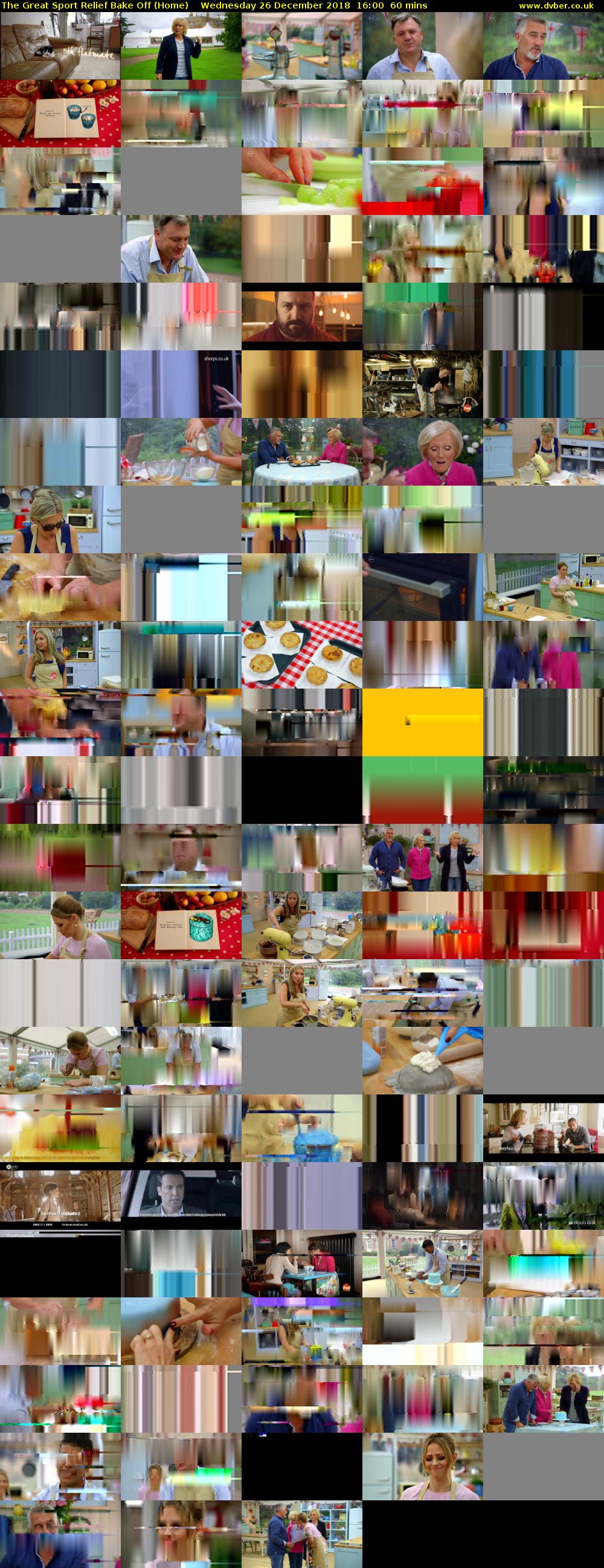 The Great Sport Relief Bake Off (Home) Wednesday 26 December 2018 16:00 - 17:00