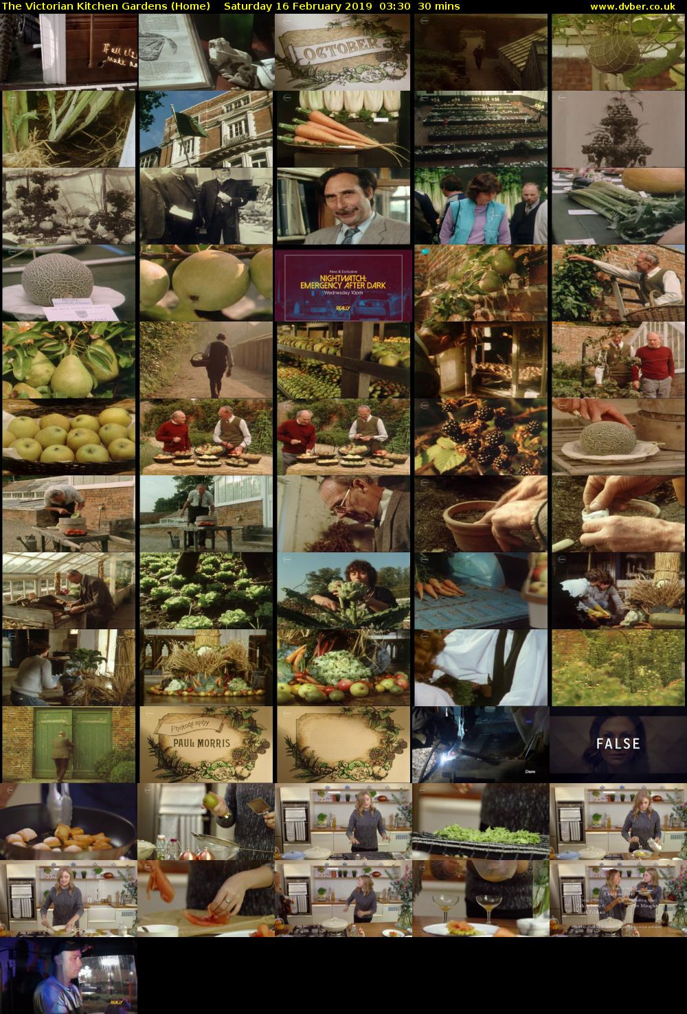 The Victorian Kitchen Gardens (Home) Saturday 16 February 2019 03:30 - 04:00