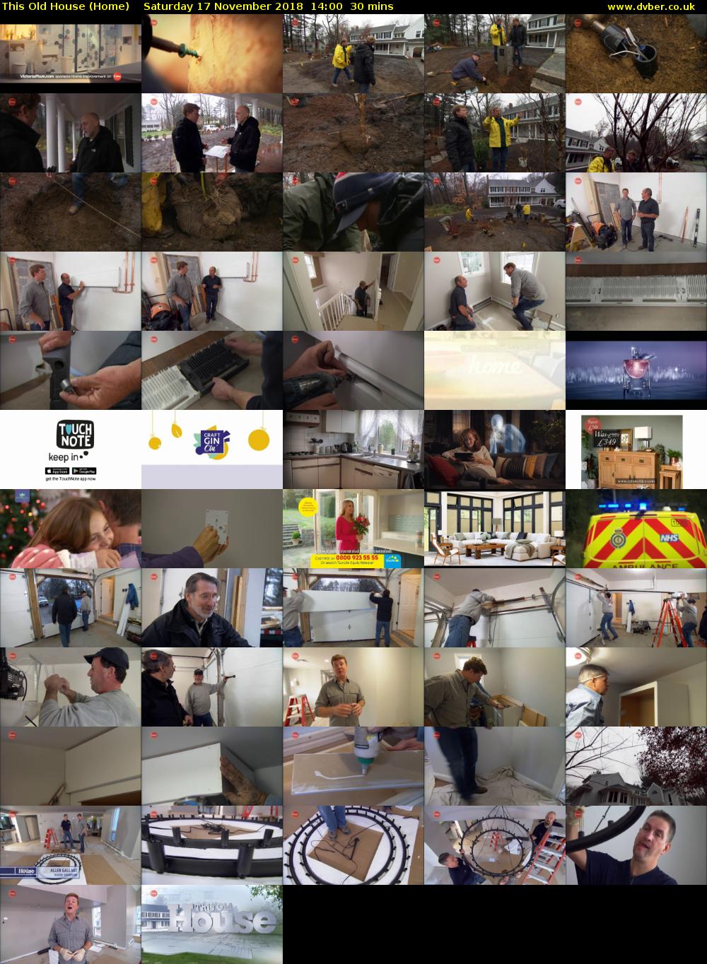 This Old House (Home) Saturday 17 November 2018 14:00 - 14:30