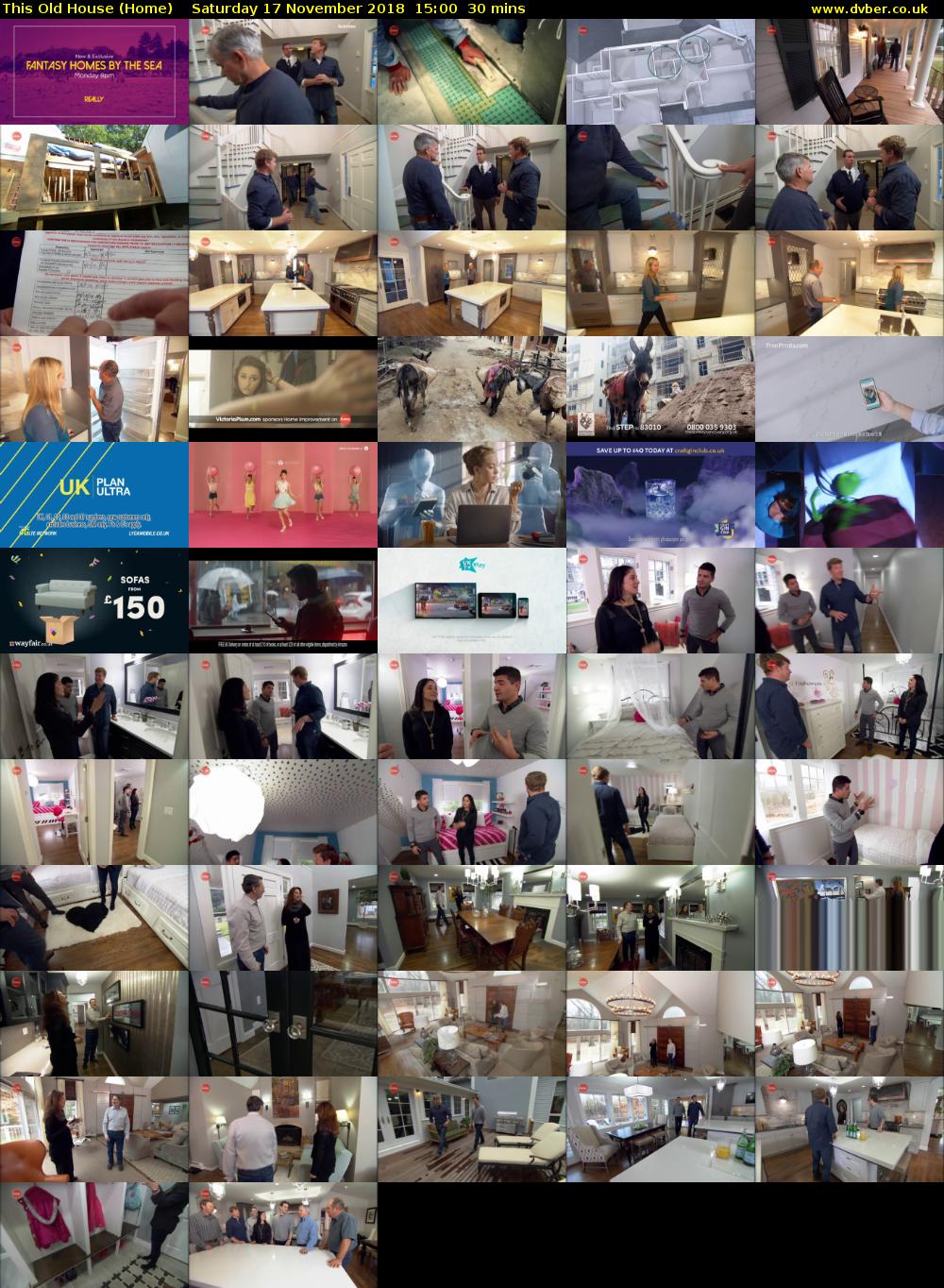 This Old House (Home) Saturday 17 November 2018 15:00 - 15:30