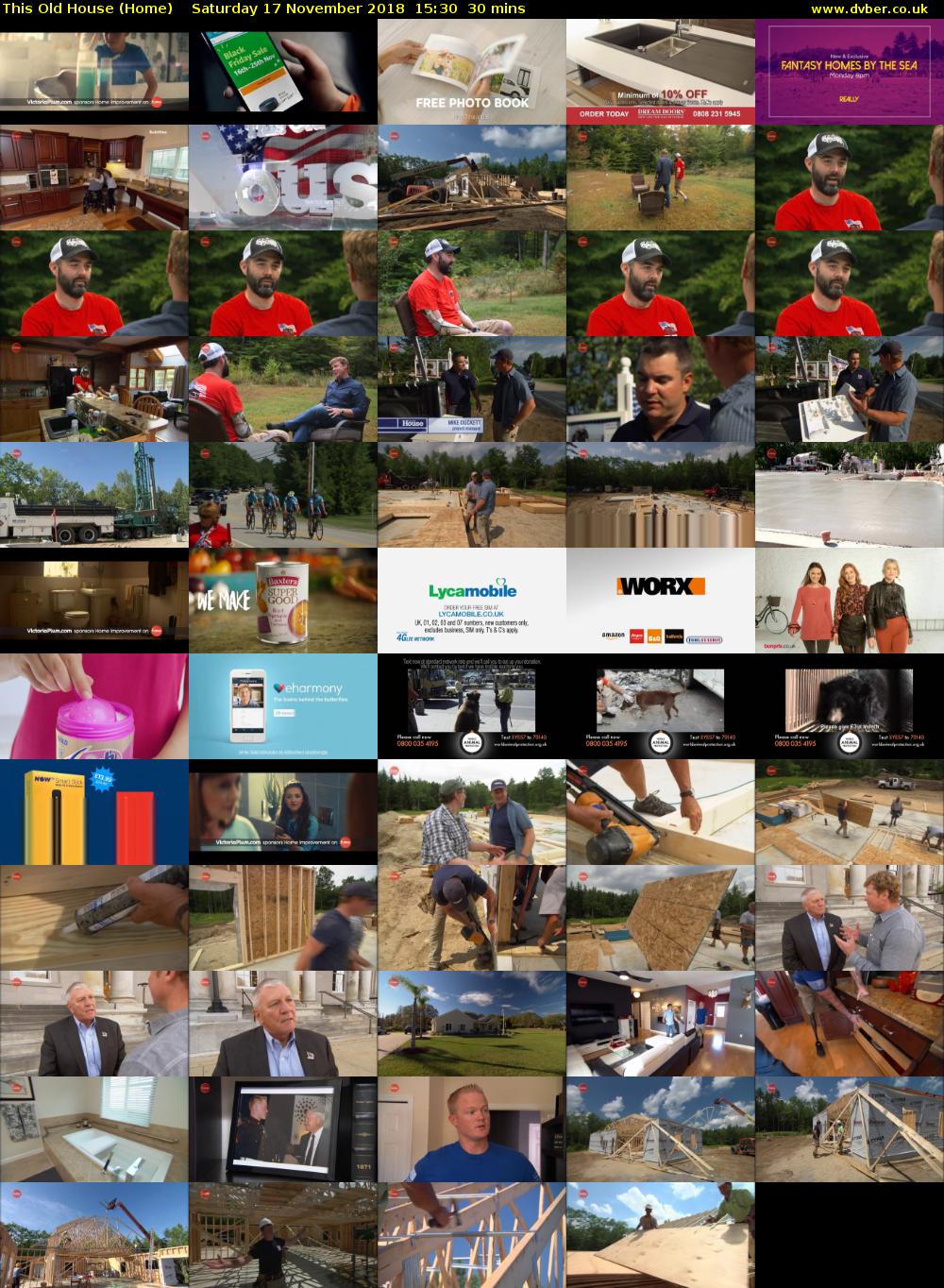 This Old House (Home) Saturday 17 November 2018 15:30 - 16:00