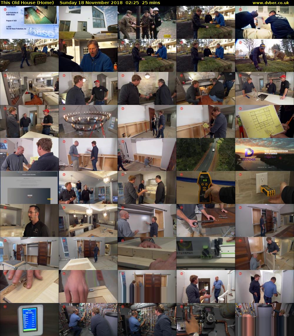 This Old House (Home) Sunday 18 November 2018 02:25 - 02:50