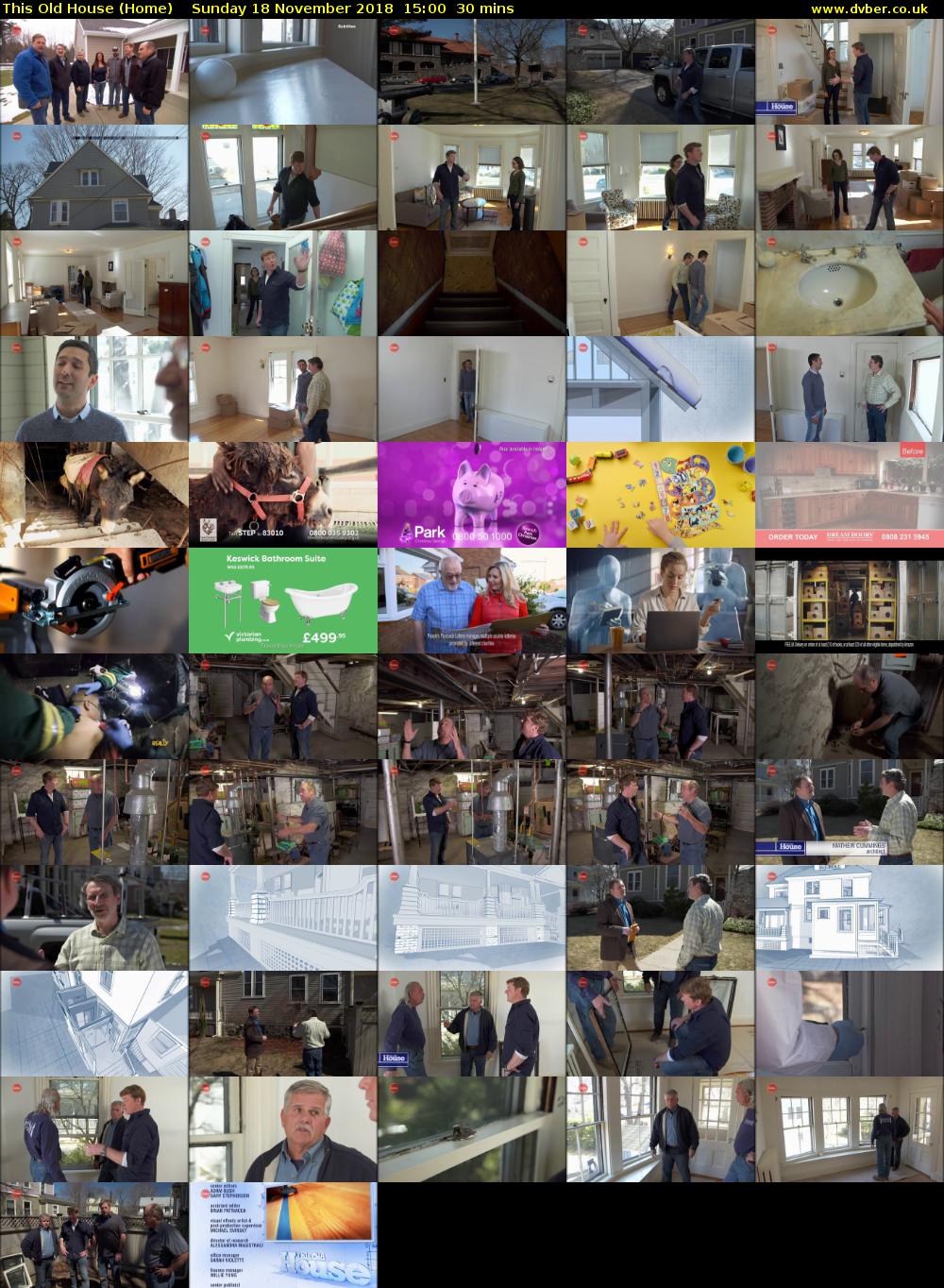 This Old House (Home) Sunday 18 November 2018 15:00 - 15:30