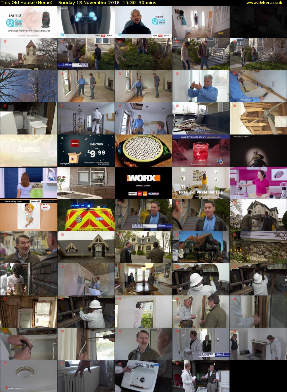 This Old House (Home) Sunday 18 November 2018 15:30 - 16:00