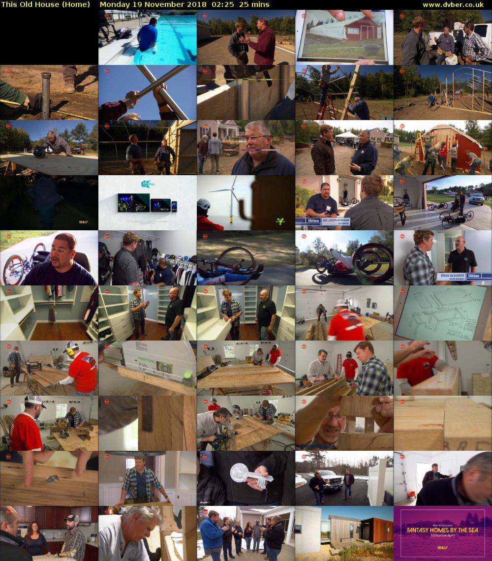 This Old House (Home) Monday 19 November 2018 02:25 - 02:50
