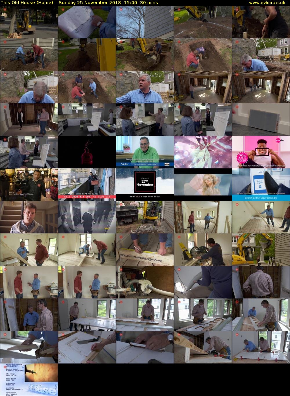 This Old House (Home) Sunday 25 November 2018 15:00 - 15:30