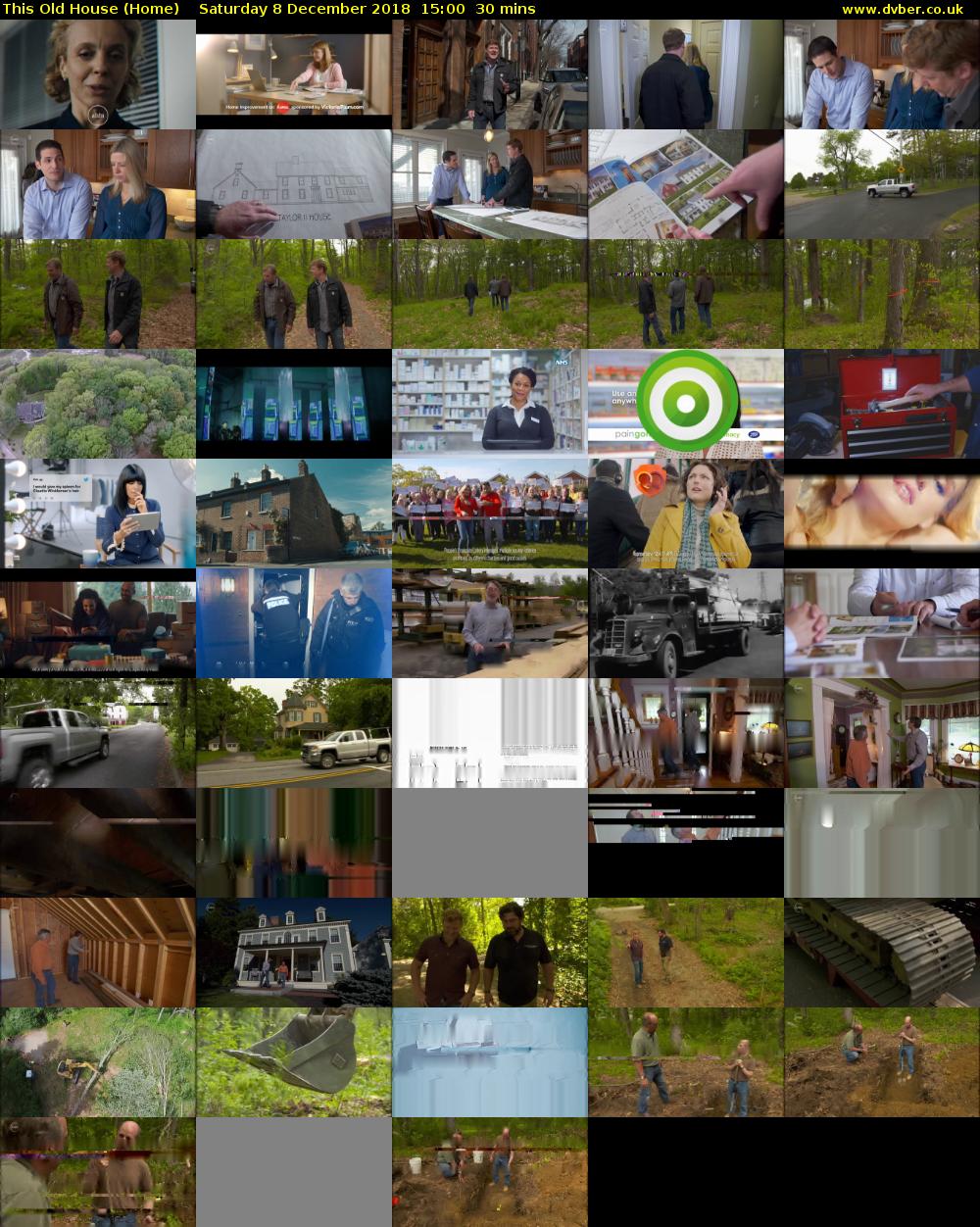 This Old House (Home) Saturday 8 December 2018 15:00 - 15:30