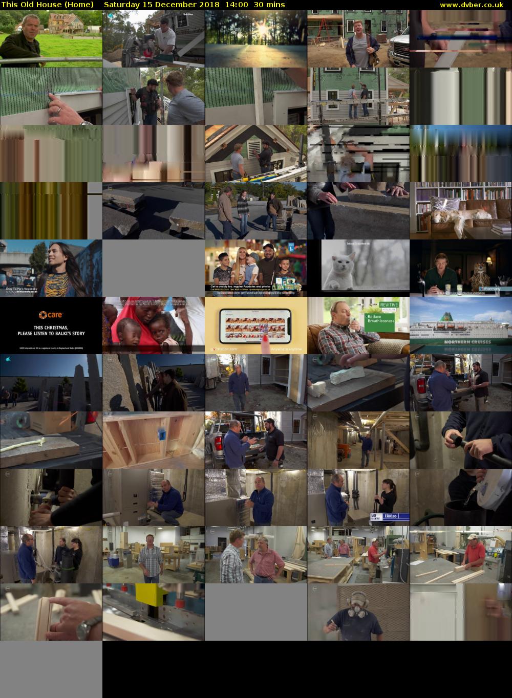 This Old House (Home) Saturday 15 December 2018 14:00 - 14:30