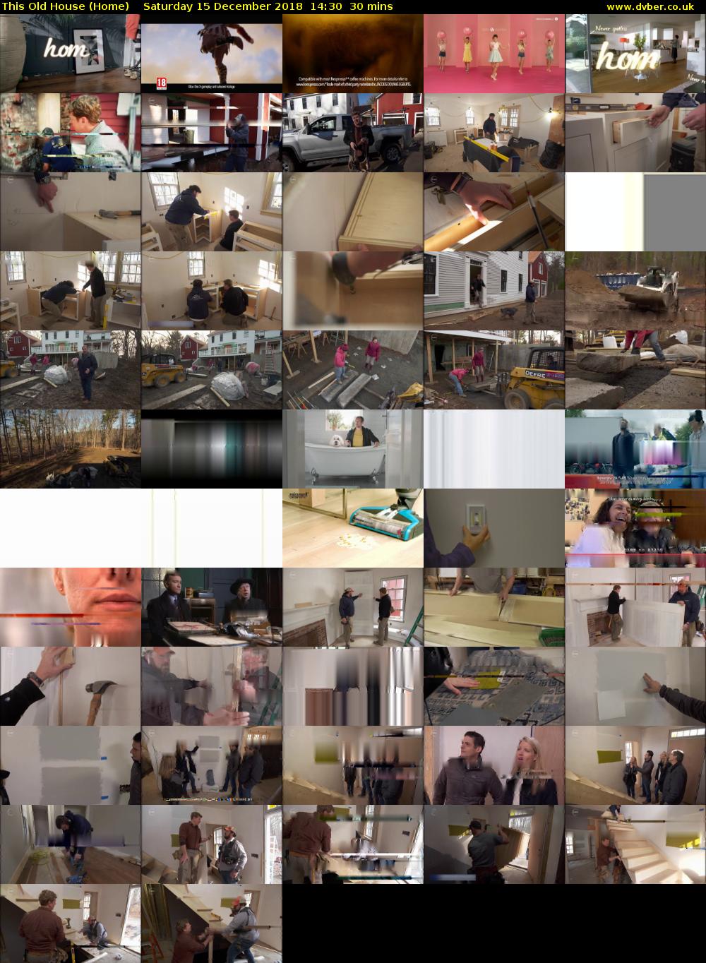 This Old House (Home) Saturday 15 December 2018 14:30 - 15:00