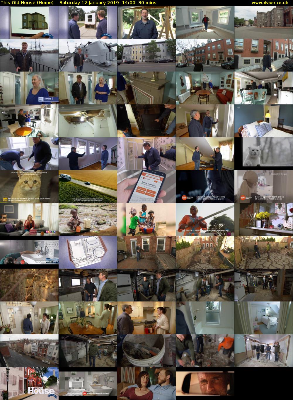 This Old House (Home) Saturday 12 January 2019 14:00 - 14:30