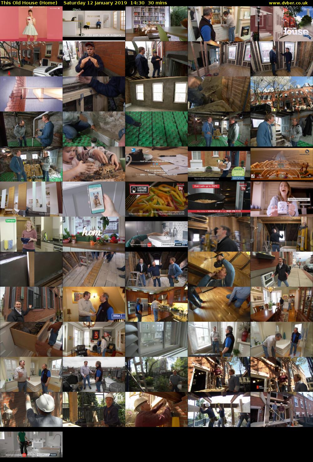 This Old House (Home) Saturday 12 January 2019 14:30 - 15:00