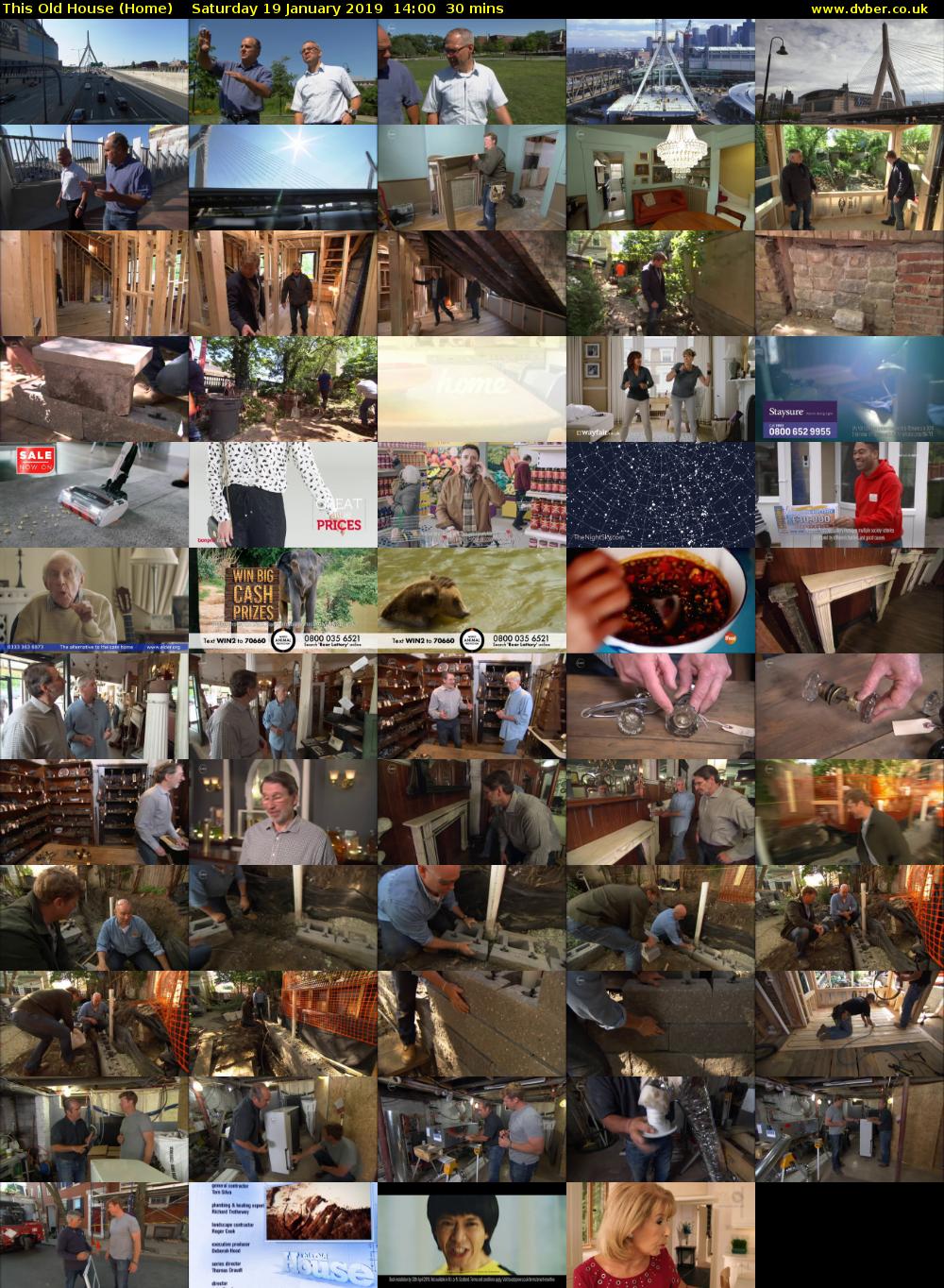 This Old House (Home) Saturday 19 January 2019 14:00 - 14:30