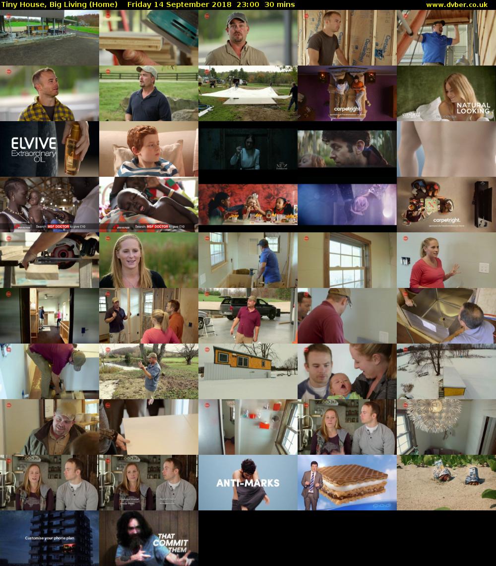 Tiny House, Big Living (Home) Friday 14 September 2018 23:00 - 23:30