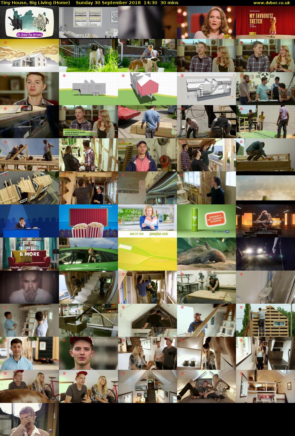 Tiny House, Big Living (Home) Sunday 30 September 2018 14:30 - 15:00