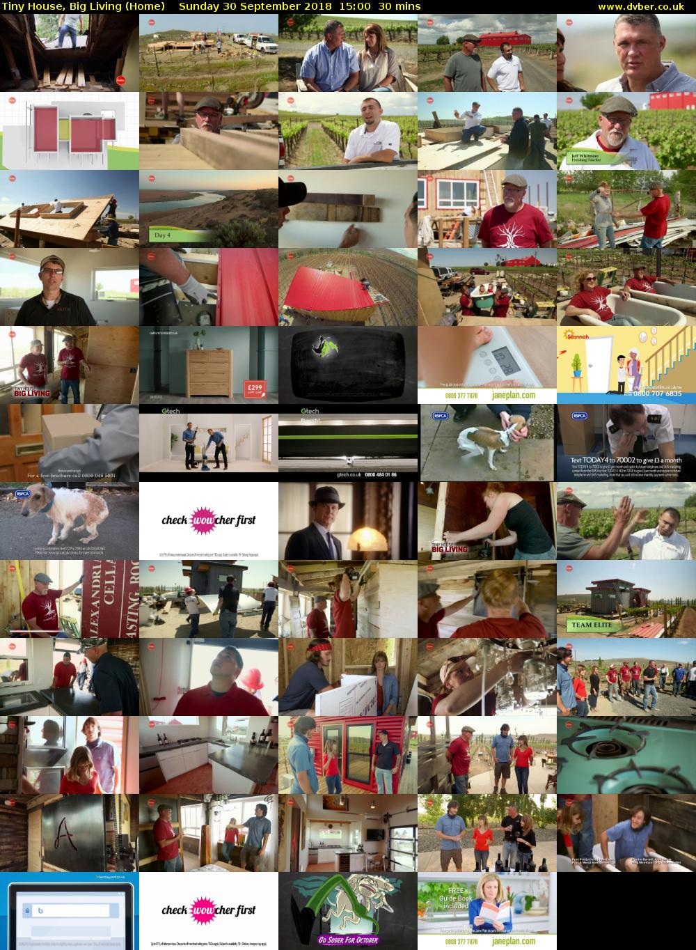 Tiny House, Big Living (Home) Sunday 30 September 2018 15:00 - 15:30