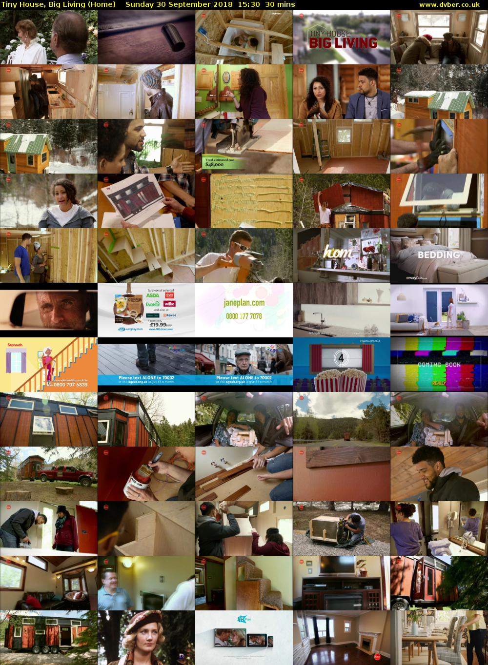 Tiny House, Big Living (Home) Sunday 30 September 2018 15:30 - 16:00