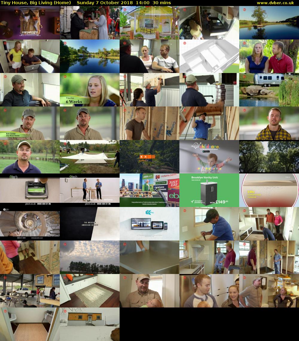 Tiny House, Big Living (Home) Sunday 7 October 2018 14:00 - 14:30