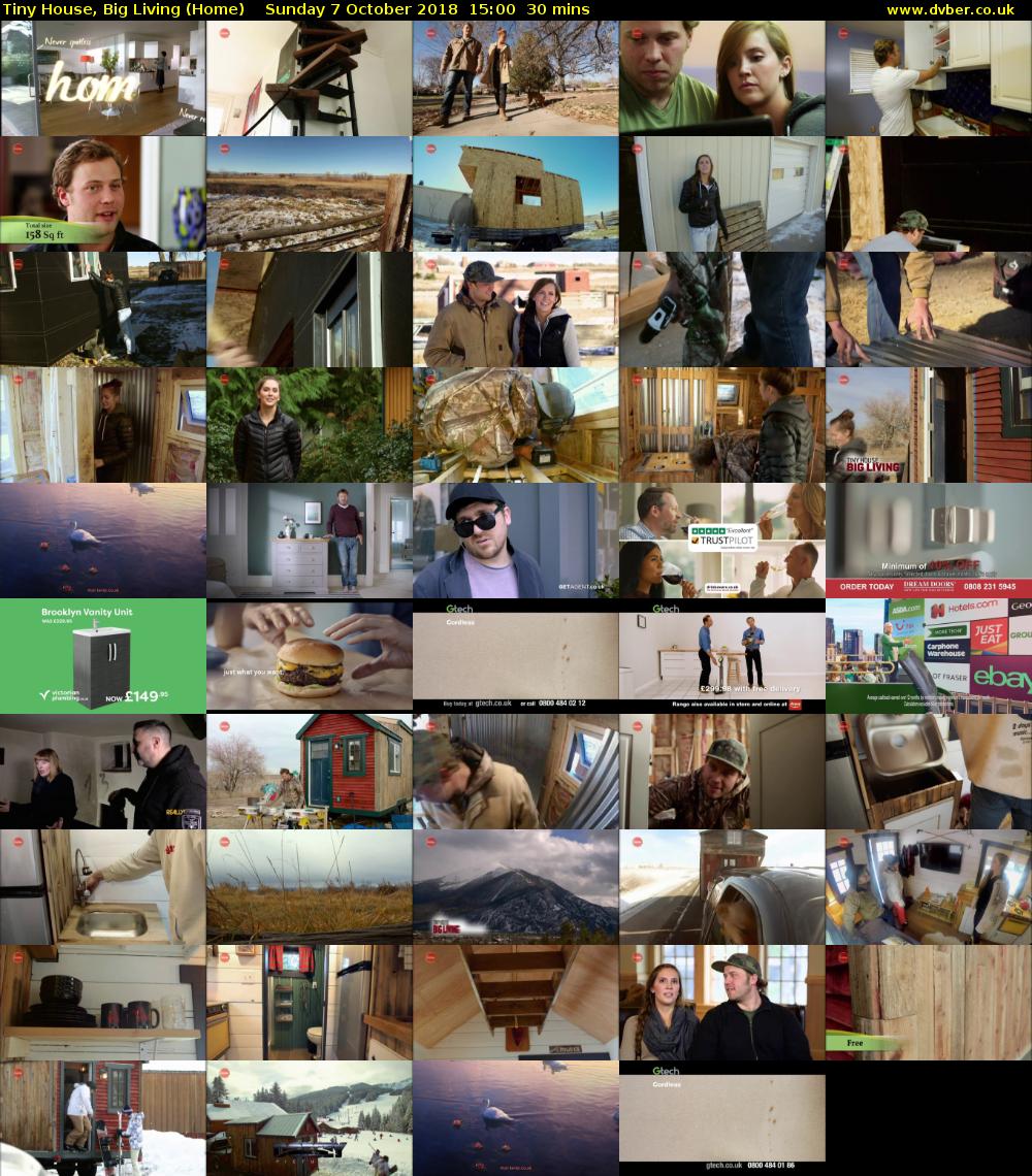 Tiny House, Big Living (Home) Sunday 7 October 2018 15:00 - 15:30