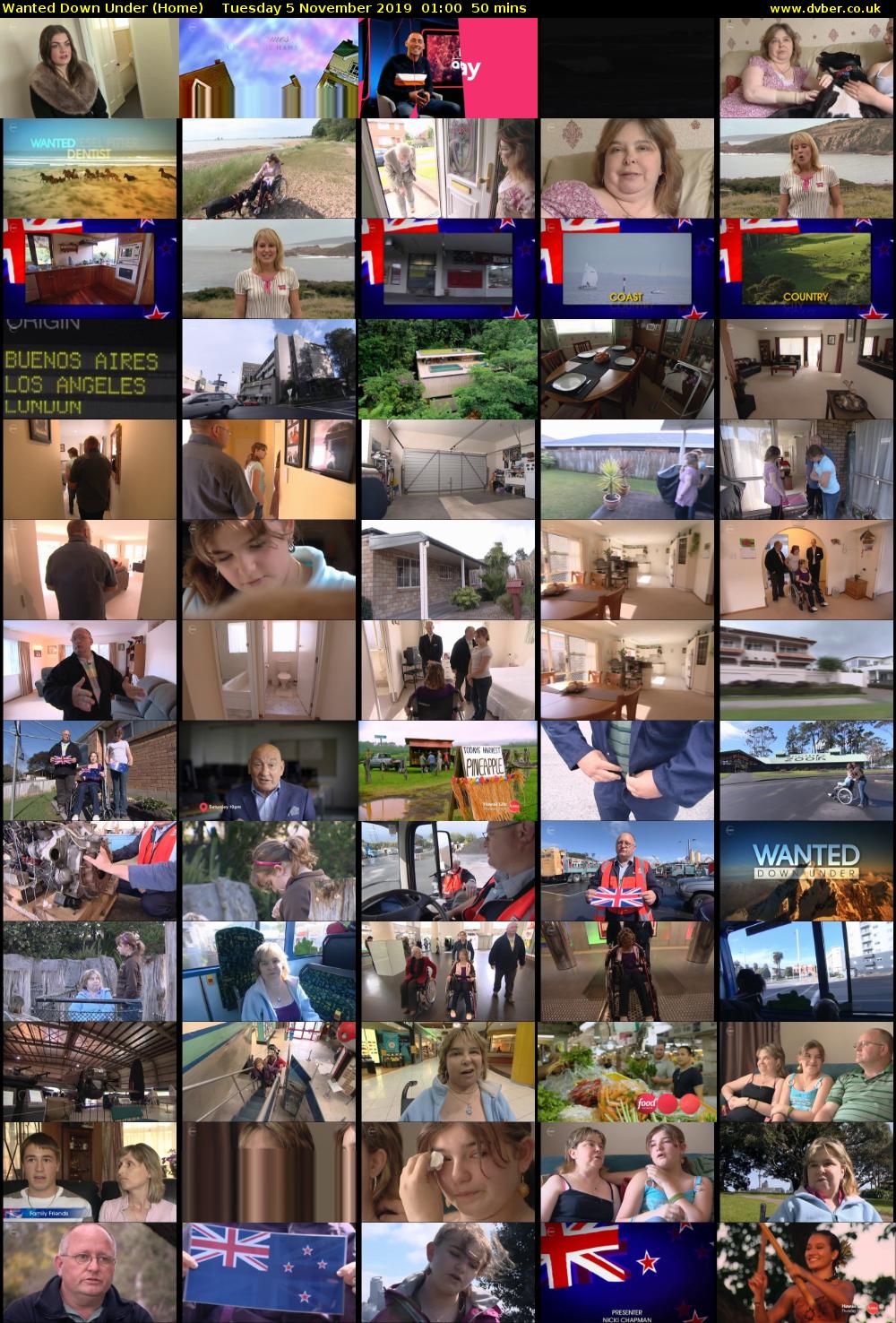 Wanted Down Under (Home) Tuesday 5 November 2019 01:00 - 01:50