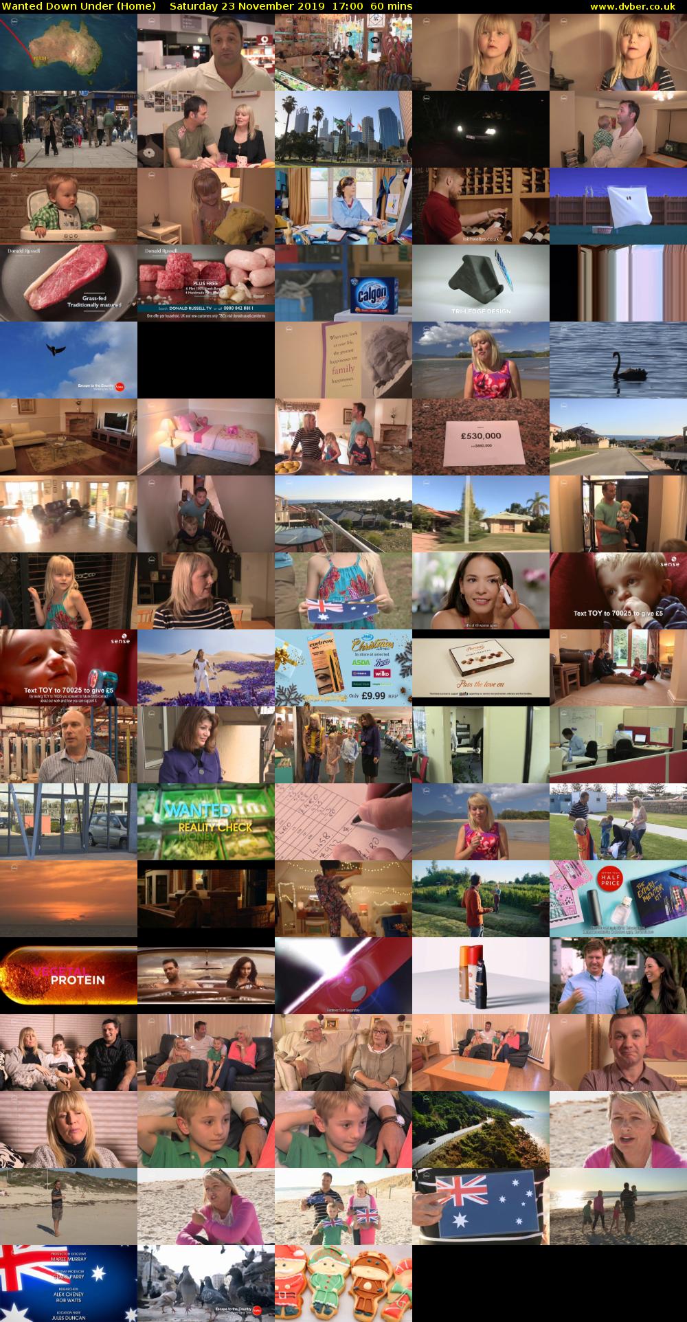 Wanted Down Under (Home) Saturday 23 November 2019 17:00 - 18:00
