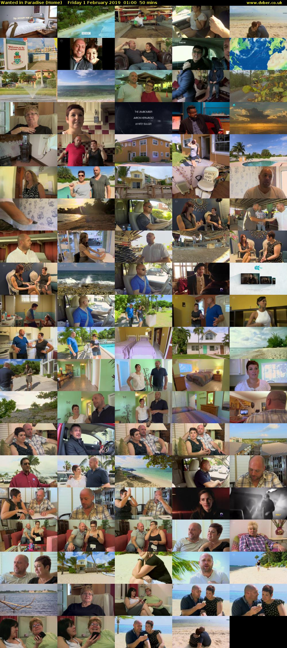 Wanted in Paradise (Home) Friday 1 February 2019 01:00 - 01:50