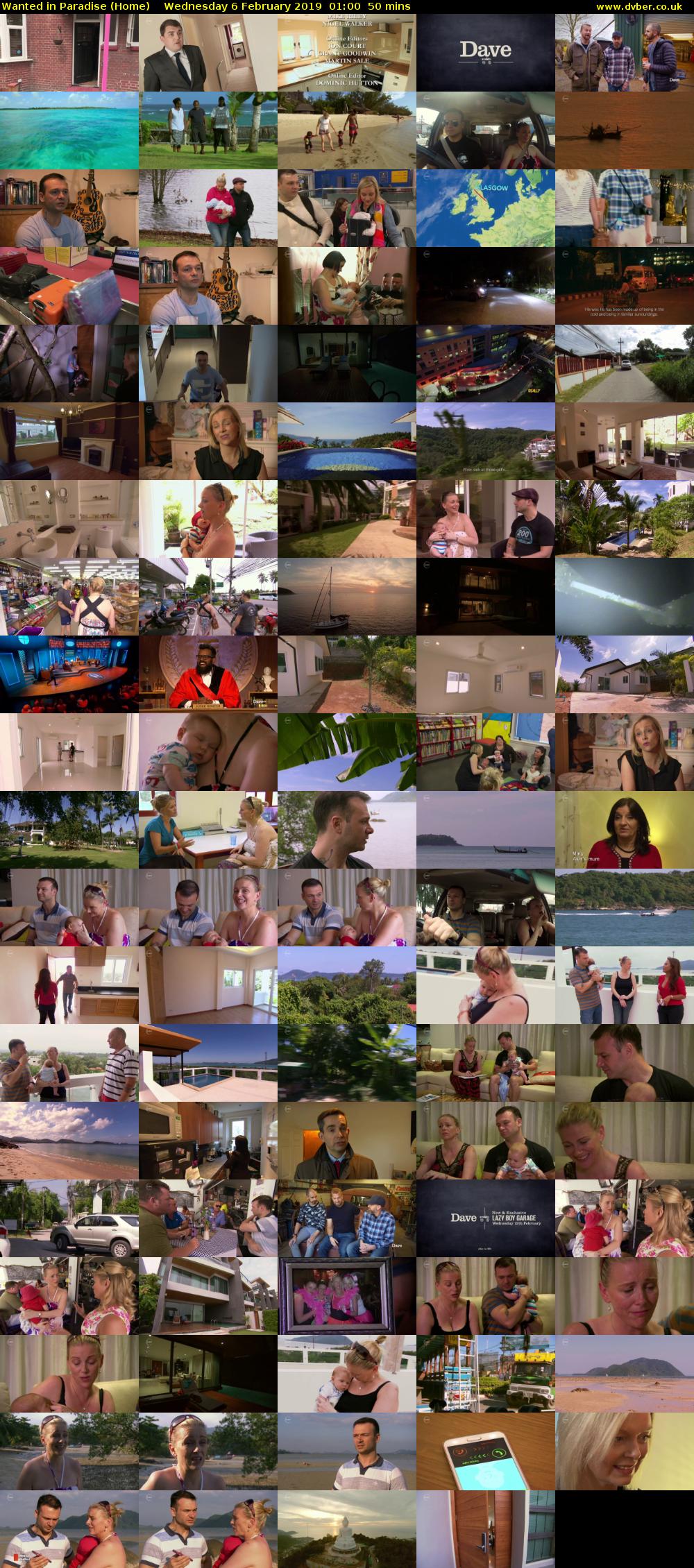 Wanted in Paradise (Home) Wednesday 6 February 2019 01:00 - 01:50