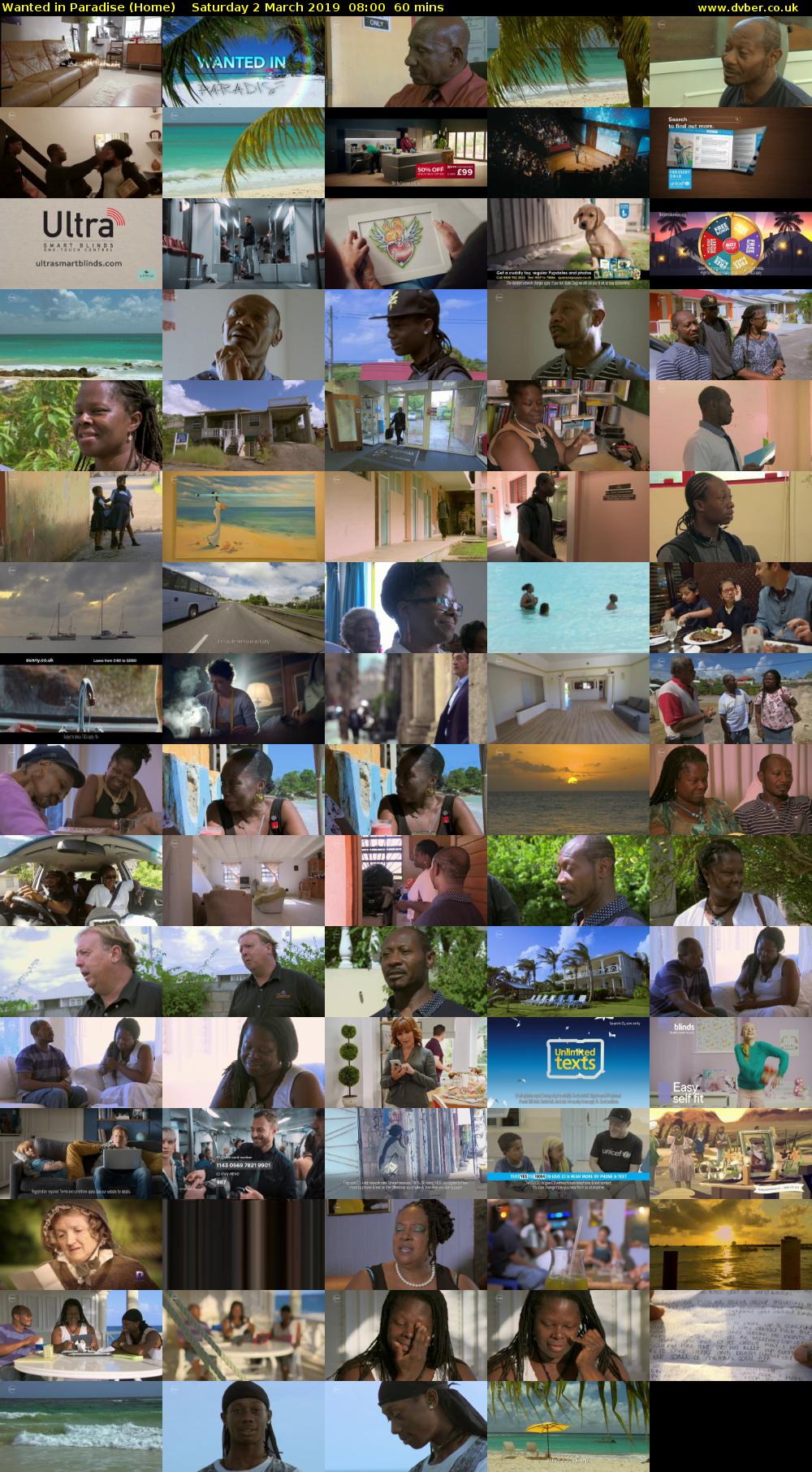 Wanted in Paradise (Home) Saturday 2 March 2019 08:00 - 09:00