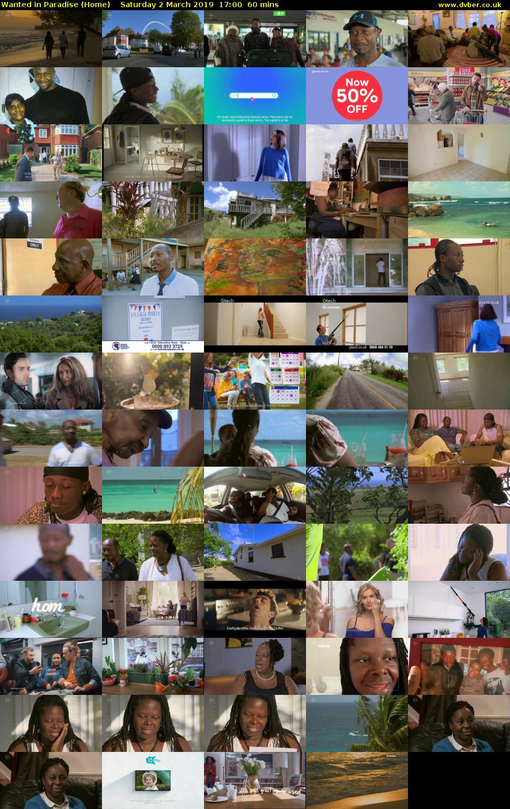 Wanted in Paradise (Home) Saturday 2 March 2019 17:00 - 18:00