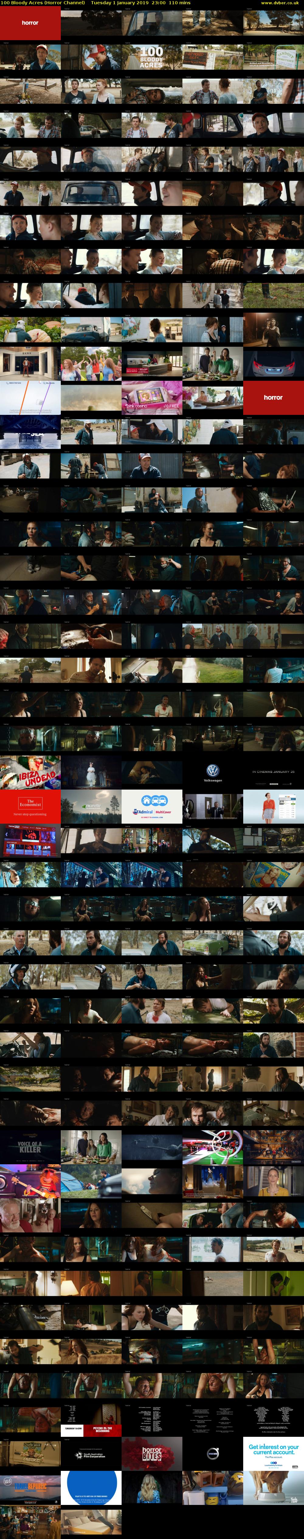 100 Bloody Acres (Horror Channel) Tuesday 1 January 2019 23:00 - 00:50