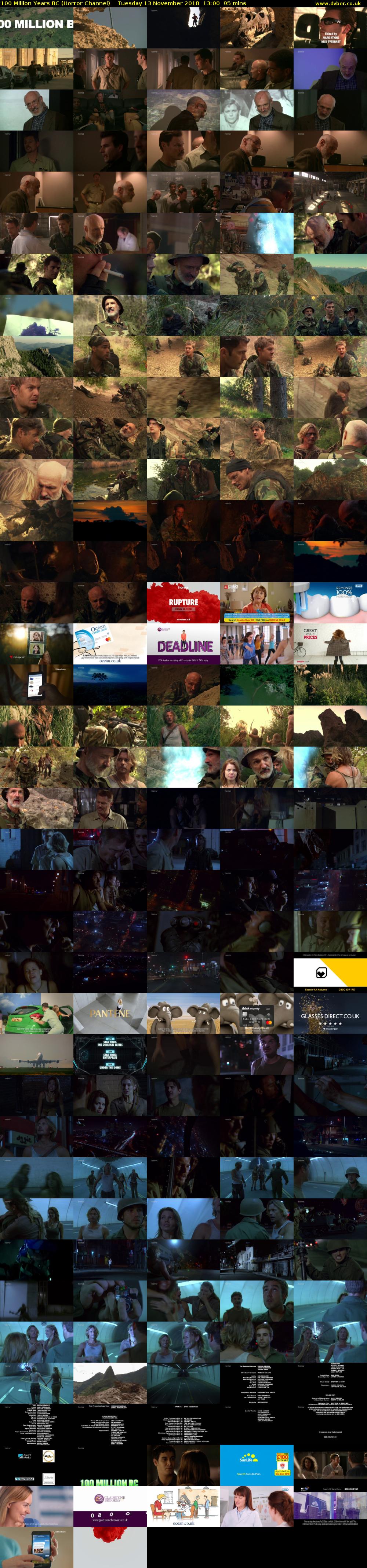 100 Million Years BC (Horror Channel) Tuesday 13 November 2018 13:00 - 14:35