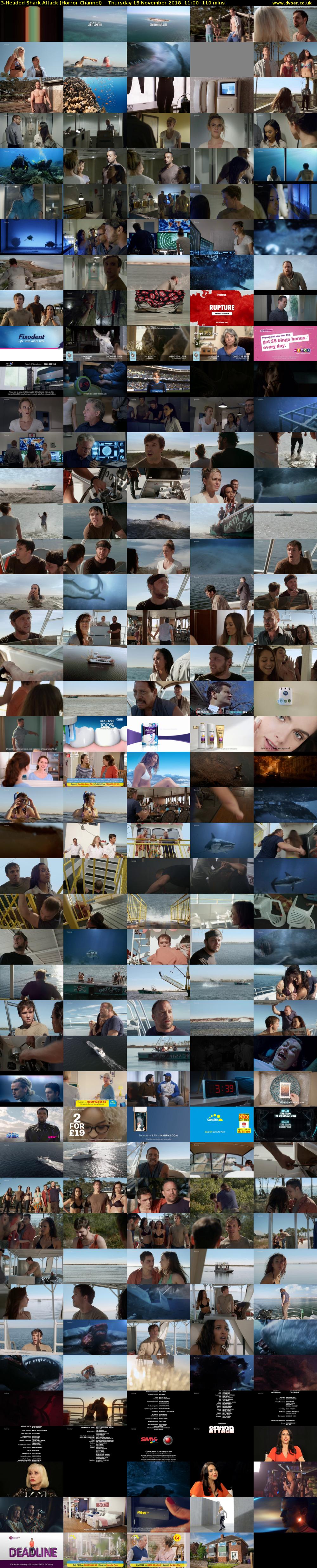 3-Headed Shark Attack (Horror Channel) Thursday 15 November 2018 11:00 - 12:50