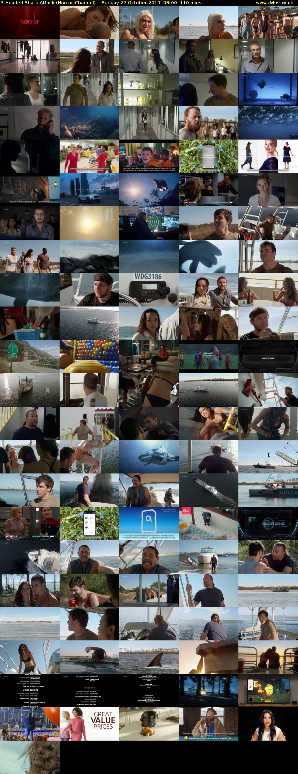 3-Headed Shark Attack (Horror Channel) Sunday 27 October 2019 08:00 - 09:50