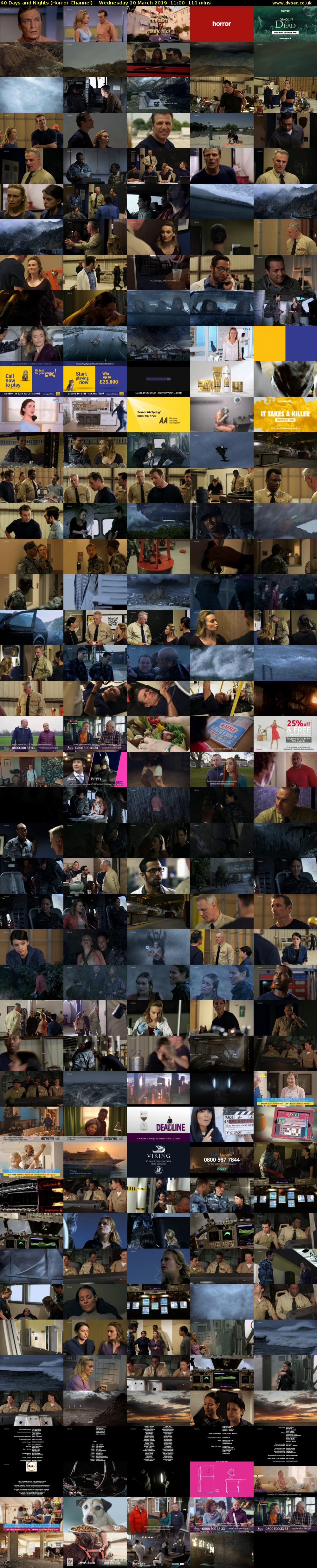 40 Days and Nights (Horror Channel) Wednesday 20 March 2019 11:00 - 12:50
