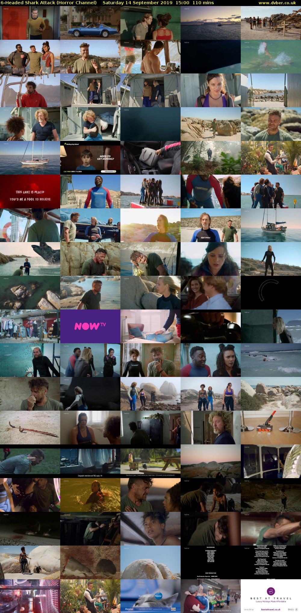 6-Headed Shark Attack (Horror Channel) Saturday 14 September 2019 15:00 - 16:50