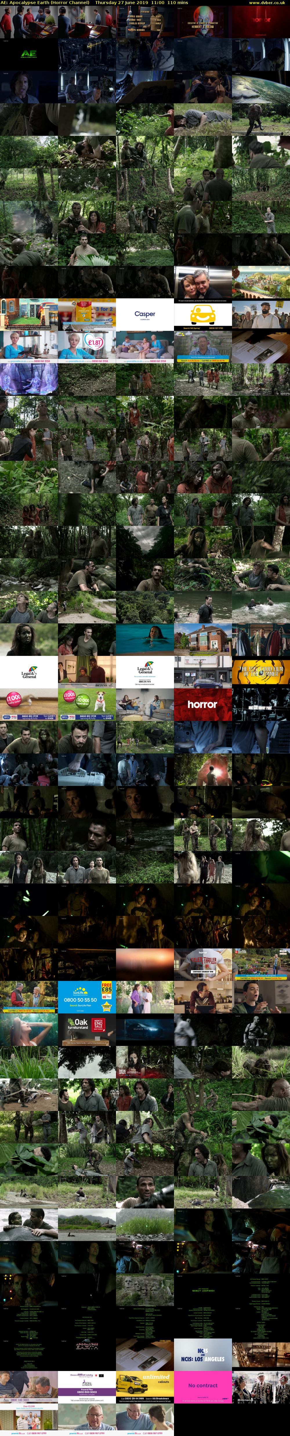 AE: Apocalypse Earth (Horror Channel) Thursday 27 June 2019 11:00 - 12:50