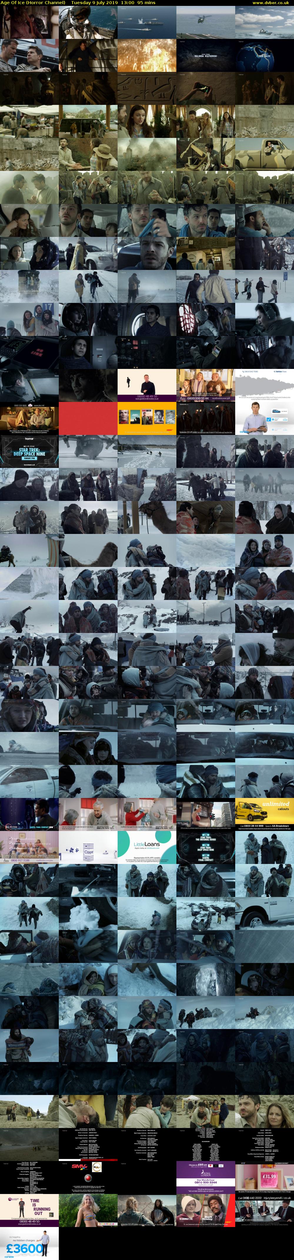 Age Of Ice (Horror Channel) Tuesday 9 July 2019 13:00 - 14:35