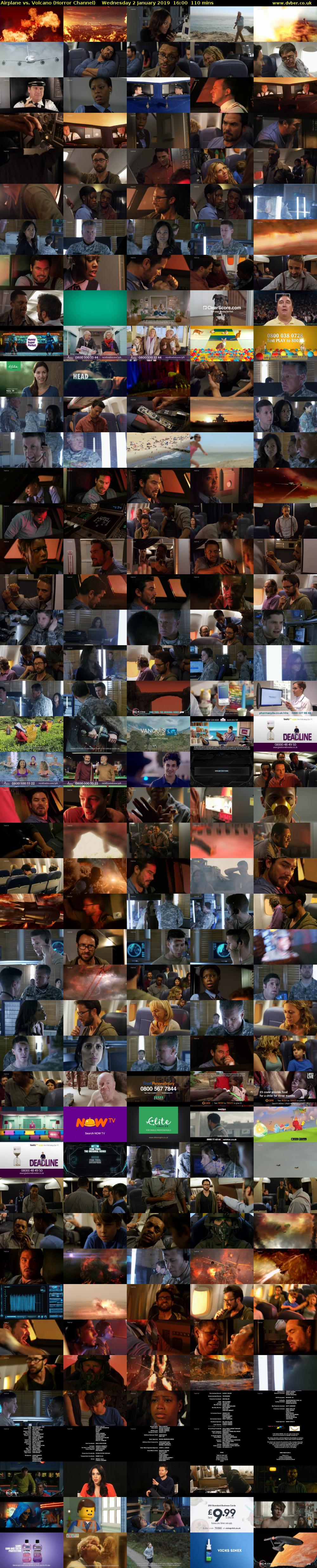 Airplane vs. Volcano (Horror Channel) Wednesday 2 January 2019 16:00 - 17:50