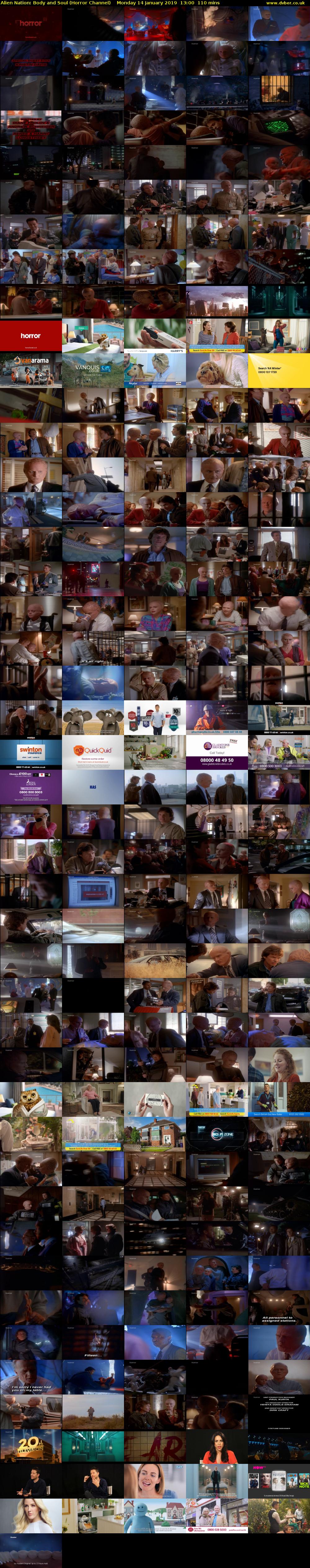 Alien Nation: Body and Soul (Horror Channel) Monday 14 January 2019 13:00 - 14:50