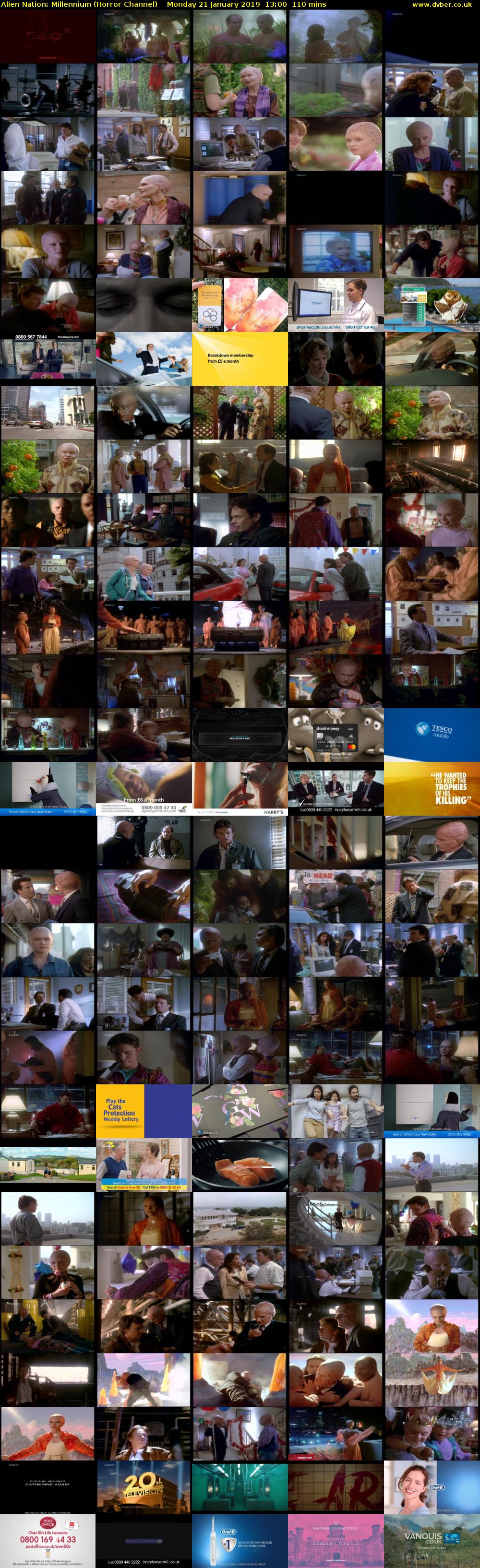 Alien Nation: Millennium (Horror Channel) Monday 21 January 2019 13:00 - 14:50