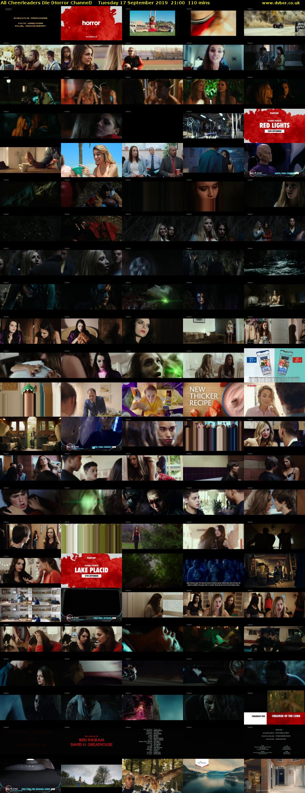 All Cheerleaders Die (Horror Channel) Tuesday 17 September 2019 21:00 - 22:50
