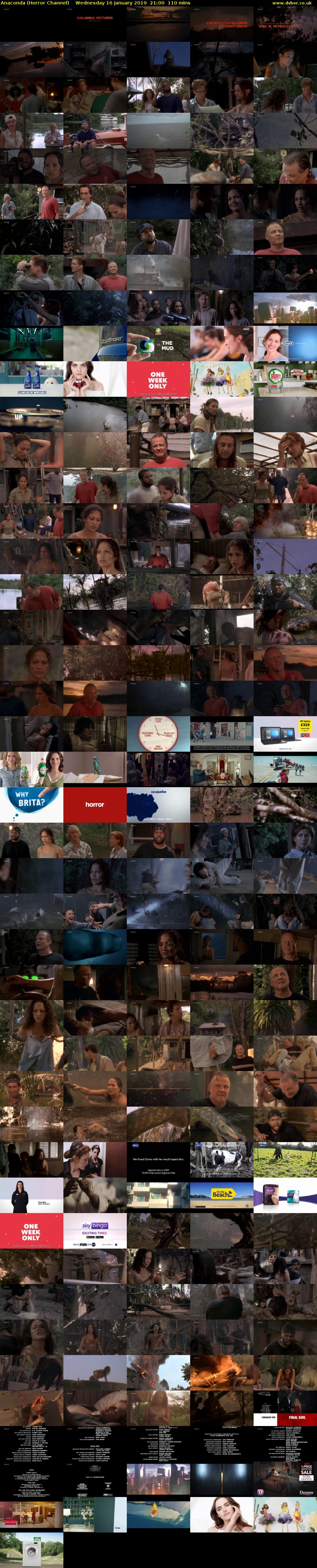 Anaconda (Horror Channel) Wednesday 16 January 2019 21:00 - 22:50