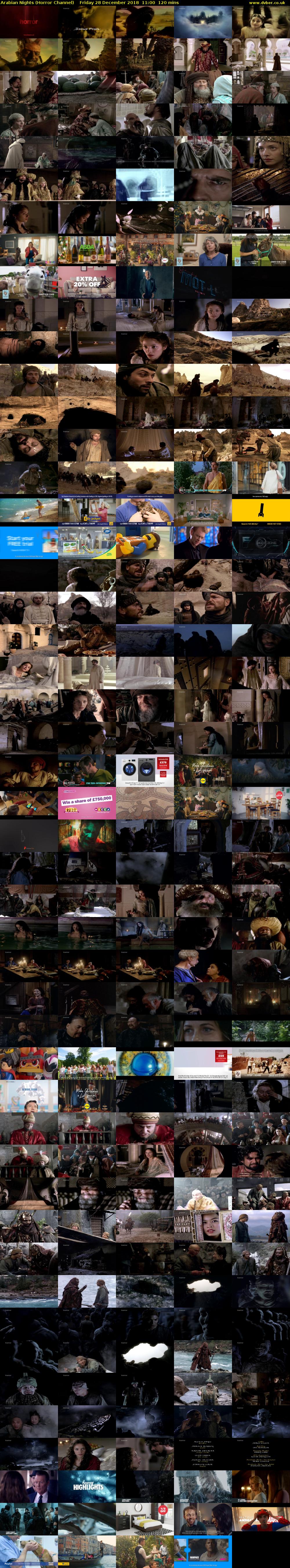 Arabian Nights (Horror Channel) Friday 28 December 2018 11:00 - 13:00