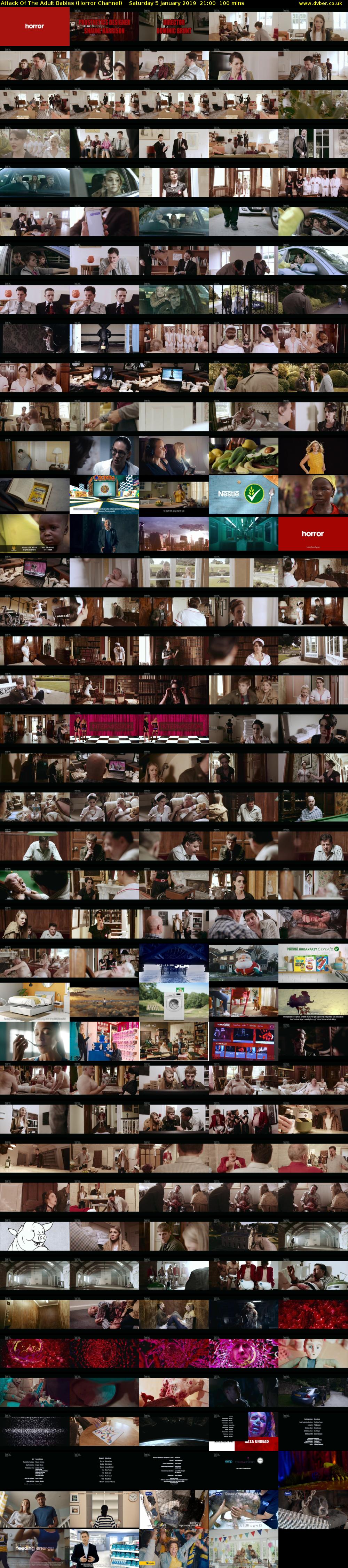 Attack Of The Adult Babies (Horror Channel) Saturday 5 January 2019 21:00 - 22:40