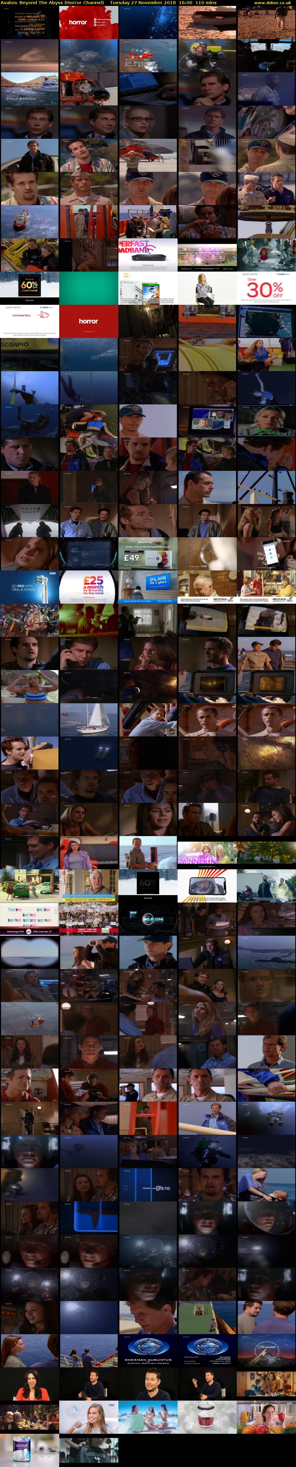 Avalon: Beyond The Abyss (Horror Channel) Tuesday 27 November 2018 16:00 - 17:50