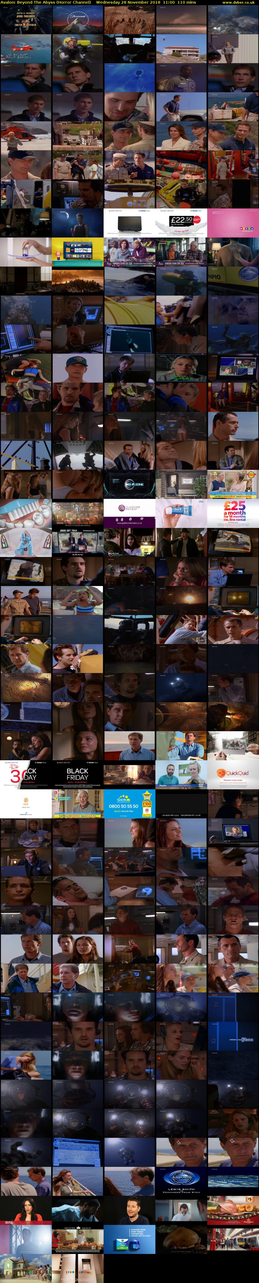 Avalon: Beyond The Abyss (Horror Channel) Wednesday 28 November 2018 11:00 - 12:50