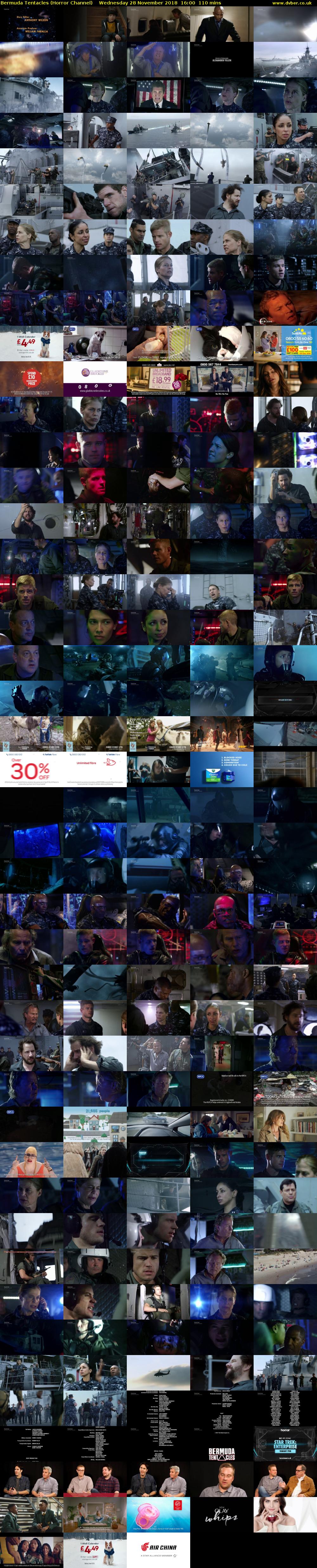 Bermuda Tentacles (Horror Channel) Wednesday 28 November 2018 16:00 - 17:50