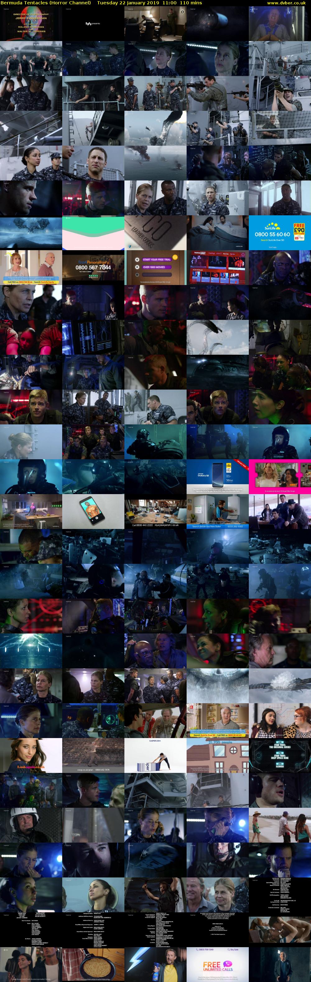 Bermuda Tentacles (Horror Channel) Tuesday 22 January 2019 11:00 - 12:50